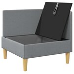 vidaXL Sofa avec rangement Tissu