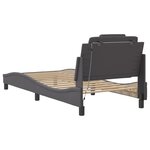 vidaXL Cadre de lit avec LED sans matelas gris 80x200 cm