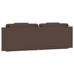 vidaXL Coussin de tête de lit Viana marron 160 cm similicuir