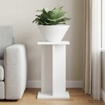 vidaXL Support de Plante Blanc 25 x 25 5 x 40 5 cm Bois d'ingénierie