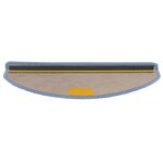 vidaXL Tapis d'escalier autocollants 30 Pièces 65x21x4 cm bleu