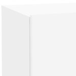 vidaXL Table de chevet avec lumières LED blanc 70x36x40 5 cm