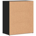 vidaXL Buffet noir 60x31x70 cm bois d'ingénierie