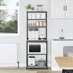 vidaXL Étagère de cuisine Gris Sonoma 60 x 40 x 168 cm