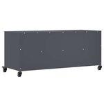 vidaXL Meuble TV anthracite 100 5x39x43 5 cm acier