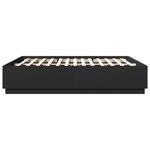 vidaXL Cadre de lit sans matelas noir 180x200 cm