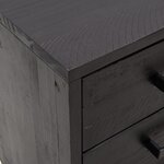vidaXL Tables de chevet 2 Pièces Noir 40x30x55 cm Bois de pin massif
