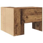 vidaXL Bureau d'angle en vieux bois 102x88x75 cm en bois d'ingénierie