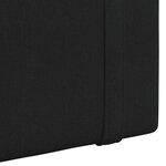 vidaXL Tête de lit suspendue Noir Tissu