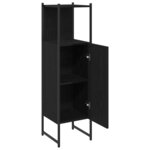 vidaXL Cabinet de salle de bain Chêne noir 33 x 33 x 120 5 cm