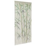 VidaXL Rideau anti-insectes imprimé en bambou 90 x 220 cm