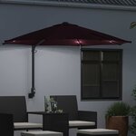 vidaXL Parasol de jardin Bordeaux 248 x 248 x 148 cm