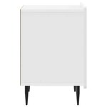 vidaXL Cabinet de chevet Blanc brillant 43 x 34 5 x 52 cm