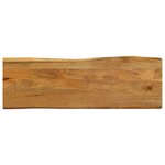 vidaXL Dessus de table 110x40x2 5 cm bord vivant bois massif manguier