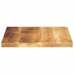 vidaXL Dessus de table 50x50x2 5 cm carré bois massif de manguier brut