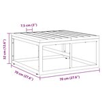 vidaXL Mobilier de jardin Noir Aluminium