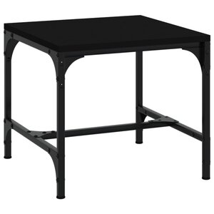 vidaXL Table basse Noir 50x50x35 cm Bois d'ingénierie