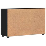 vidaXL Buffet FLORIN Noir 88 5 x 30 5 x 55 5 cm Bois d'ingénierie