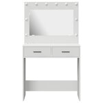 vidaXL Coiffeuse Blanc 78.5 x 41 x 135 cm Bois d'ingénierie