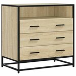 vidaXL Commode chêne sonoma 70x41x70 cm bois d'ingénierie
