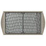 vidaXL Salon de jardin 4 Pièces avec coussins gris clair résine tressée