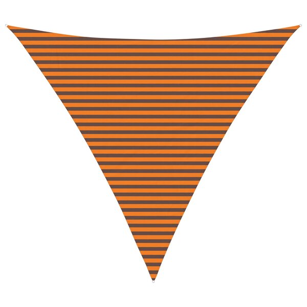 vidaXL Voile d'ombre Orange et marron 5 x 5 x 5 m