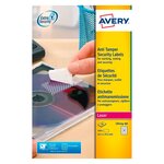 Etiquette de sécurité laser 63 5 x 29 6 mm avery l6114-20 blanche - pochette de 540