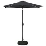 vidaXL Parasol de jardin avec lumières LED et base 230 x 230 cm