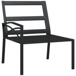 vidaXL Chaises de jardin et coussins sable lot de 2 62x75x79 cm acier