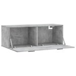 vidaXL Armoire murale gris béton 100x36 5x35 cm bois d'ingénierie