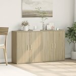vidaXL Buffets 2 Pièces chêne sonoma 60x31x70 cm bois d'ingénierie