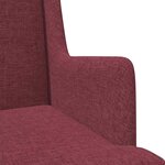 vidaXL Fauteuil Bordeaux Tissu