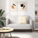 vidaXL Coussin de Dos Crème 50 x 45 cm Tissu en velours côtelé