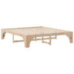 vidaXL Cadre de lit Marron 180 x 200 cm Pin massif