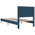 vidaXL Cadre de lit avec tête de lit Bleu 80 x 200 cm Tissu