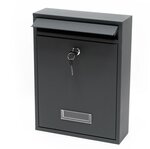 Boite aux lettres murale Courrier Anthracite 26 x 8 5 x 35 cm