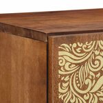 vidaXL Buffet Marron 40 x 33.5 x 110 cm Bois de manguier massif