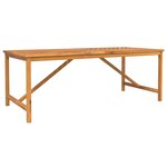 vidaXL Ensemble de salle à manger pour jardin 3 Pièces Marron