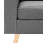 vidaXL Fauteuil gris foncé tissu