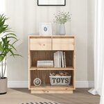 vidaXL Armoire console 60x34x75 cm Bois de pin solide