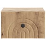 vidaXL Cabinet de chevet mural Chêne artisanal 33 x 34 5 x 20 cm
