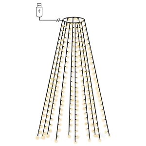 vidaXL Guirlande lumineuse filet d'arbre de Noël 250 LED 250 cm