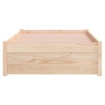 vidaXL Cadre de lit sans matelas bois massif 75x190 cm