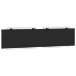 vidaXL Coussin de tête de lit Zadar noir et blanc 200 cm similicuir