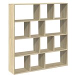 vidaXL Bibliothèque chêne sonoma 132x29x141 5 cm bois d'ingénierie