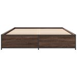 vidaXL Cadre de lit sans matelas chêne marron 120x200 cm