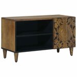 vidaXL Meuble TV Marron 80 x 31 5 x 46 cm Bois de mangue massif
