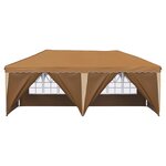 vidaXL Tente de fête pop-up 575 x 288 x 245 cm Beige