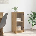 vidaXL Buffet chêne artisanal 35 x 37 x 76 cm Bois d'ingénierie