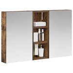 vidaXL Ensemble de Meubles de Salle de Bain 3 Pièces 80 x 10 5 x 50 cm